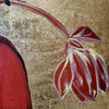 'Milan' David Bromley. Acrylic on canvas with gold leaf gilding. 120cm x 150cm.