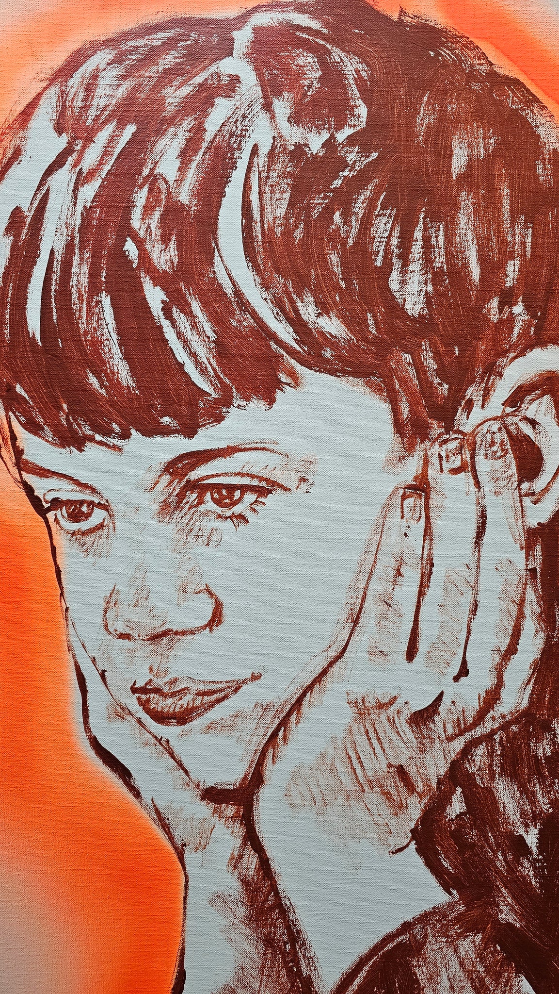 Boy buy sketch- oil on canvas