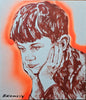 'Thinking boy' David Bromley. Acrylic and oil on canvas. 76cm x 67cm.