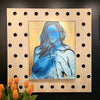 'Jessica'. David Bromley. Acrylic on canvas with gold leaf gilding. 165cm x 133cm.