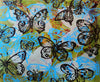 'Winters Butterflies' David Bromley. Acrylic on canvas with a varnish wash. 180cm x 150cm.