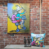 'Go Forth' David Bromley, Acrylic on canvas, 120 x 90cm.