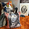 'Rosie' Cotton Velvet Cushion by Bromley Studio. 60 x 60cm