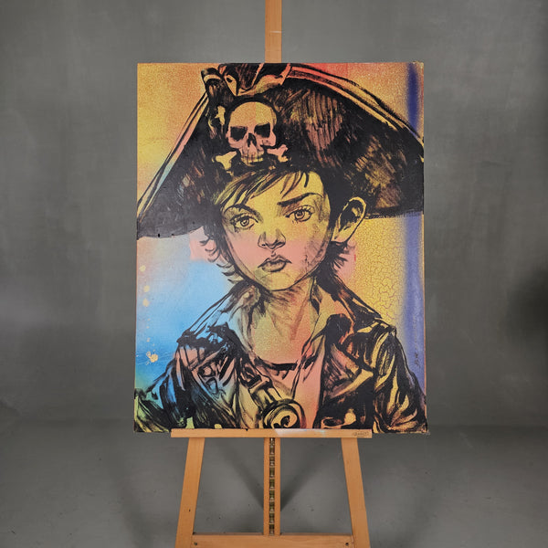 'Pirate Boy'. David Bromley. Acrylic on canvas. 116cm x 91cm.